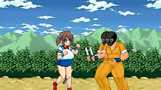 cute fighter girl has sex with men in inma fist action hentai game