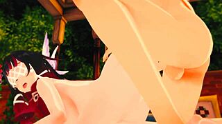 have you seen columbina losing her virginity with anal and blowjob in genshin hentai