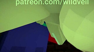 Hooker Fucked by Steve in Public Minecraft Scene