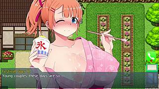 Redhead Girl Fucks Three Men Hard During Village Festival Gangbang