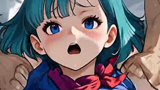 In Dragon Ball Z hentai, Bulma engages in hardcore scenes with big tits on display.