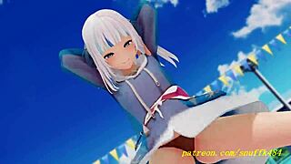 Novr MMD Gura Dance 3D Hololive Hentai