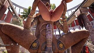 अरे, कल्पना करो बड़ी लंड लारा क्रॉफ्ट की टाइट गंद को एरिना में पाउंड कर रही है 1,000 दर्शकों के सामने इस 3डी हेंटाई गेम ऐनिमेशन में?