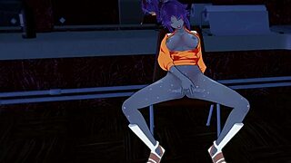 Yoruichi Squirts After Sensual Masturbation