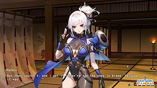 ep17 fucking manari from behind by the samurai fiend - half-demon shinobi