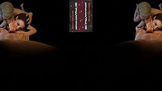 wow, jill and harley giving double blowjob in this ffm threesome, one on dick one on balls 😍