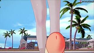 Jill Valentine sexy nurse POV sex on beach