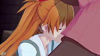 asuka sucking a big black cock