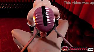 Morrigan Gives Sloppy Blowjob On Halloween