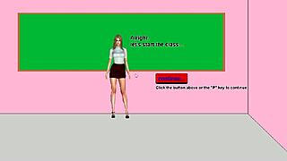 hot teacher strips in classroom and fucks students 😏