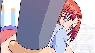 Watch this busty hentai girl get fucked hard by her teacher in doggystyle?
