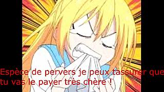 chitoge teases with assplay and ice in hentai joi