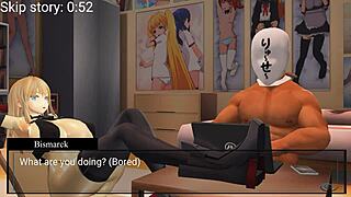 in the mmd world, a curious girl named lambismarck decides to expose the pervert hiding in the shadows, revealing his naughty secrets with her big ass and tits on display
