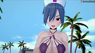 Jill Valentine sexy nurse POV sex on beach