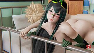 My hero academia hentai shows froppy visiting bakugou in hospital