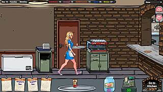 The masseur persuaded her. She wore a bikini.