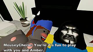 mouseycherie blonde gets fucked raw by roblox hacker in steamy session