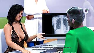 Secretary Slut Fingers Hairy Pussy at Office Desk!