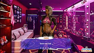 craving emma's huge tits quickie in dressing room game fuck