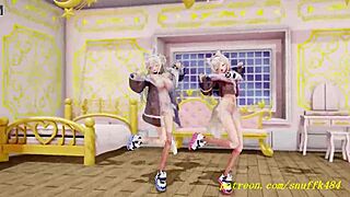 Fuwamoco's Sensual Dance Sparks Deep Emotional 3D Hololive Hentai Thrill