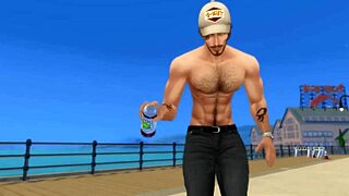 Hunky Sims 4 - Hot Couples Hook Up And Blowjob Facial Cumshot