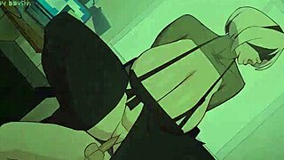 2B as Hot Housewife with Big Ass Tits Monster Cock Hentai Fuck