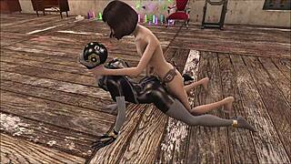lesbian latex bdsm teens FUCK hard in fallout 4!!