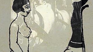 check out these vintage erotic drawings, so hot and retro 😍