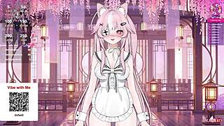 i'm squirting so much in this naughty e-girl schoolgirl maid vtuber outfit