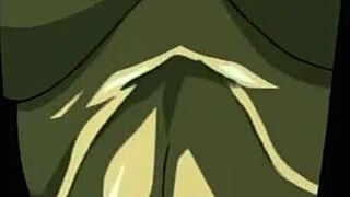 she pumps her huge tits while watching bible black futas cum all over in hmv