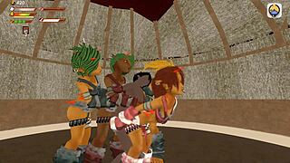 I can't believe I'm getting femdom goblin gangbangd by monsters, it's so intense and overwhelming!