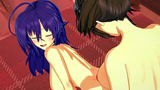 Mogana Kikaijima Licks Medaka's Pussy Then Strapon Fucks Her Hard!