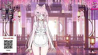 i'm squirting so much in this naughty e-girl schoolgirl maid vtuber outfit