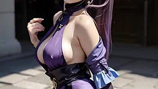 Curvy Mature Masturbates Huge Pussy to Sleep in Sexy 3D Hentai ASMR