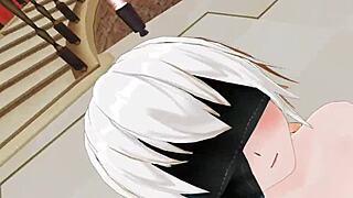 2B Gets Fingered In VR Nier Automata Reality