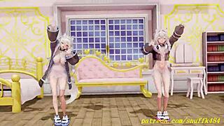 Fuwamoco's Sensual Dance Sparks Deep Emotional 3D Hololive Hentai Thrill