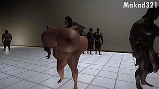 Mrs. Cowkers Bends for Big Black Cock Poolside in Epic 3D Skyrim Interracial Ass Pounding!