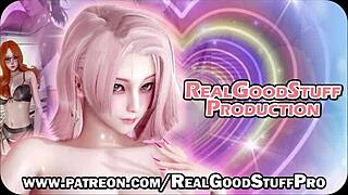 tifa lockhart's massage leads to big cock cowgirl creampie squirting wet pussy action