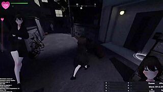 She flashes naked body stranger then gangbang creampie anal tits 3d hentai game