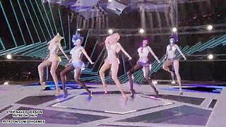 ahhh akali ahri seraphine kaisa evelynn dance so sexy