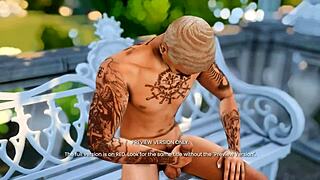 naughty celebrity sim gets outdoor fun in she aint mine preview