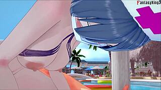 Jill Valentine Big Tits Bikini Hentai Sex Action