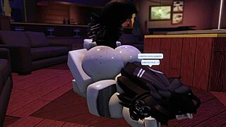 Stressed amigo gets big ass relief from horny roblox condo girl