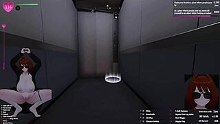 secret femboy manaka flashes big tits futanari. uncensored exhibitionism mission apartment 100