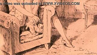 Explore vintage erotic art animations