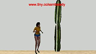 samba lady shakes ass in new 2024 hentai game stage sex play