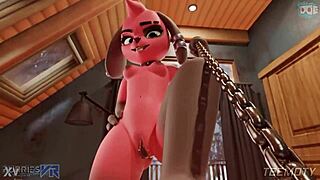 yo, this furry petite gets doggy foot play with monster cock pov