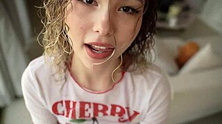 ultra-babe slurps cock like chupachups lollipop