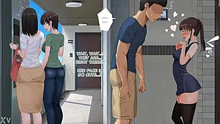 mature man pounds young 18+ big tits ass cute hentai girl hardcore kissing manga anime