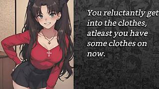 faygrey rin tohsaka turns me into obedient girlfriend teaching cock handling joi
